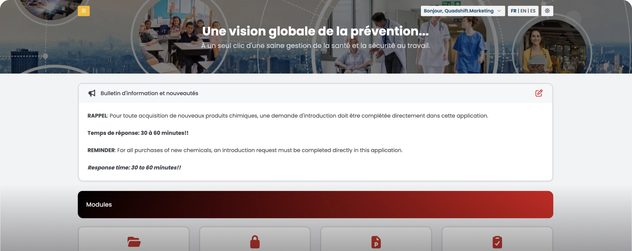 La Plateforme SST Tout-en-Un
Conçue pour la Conformité au Québec